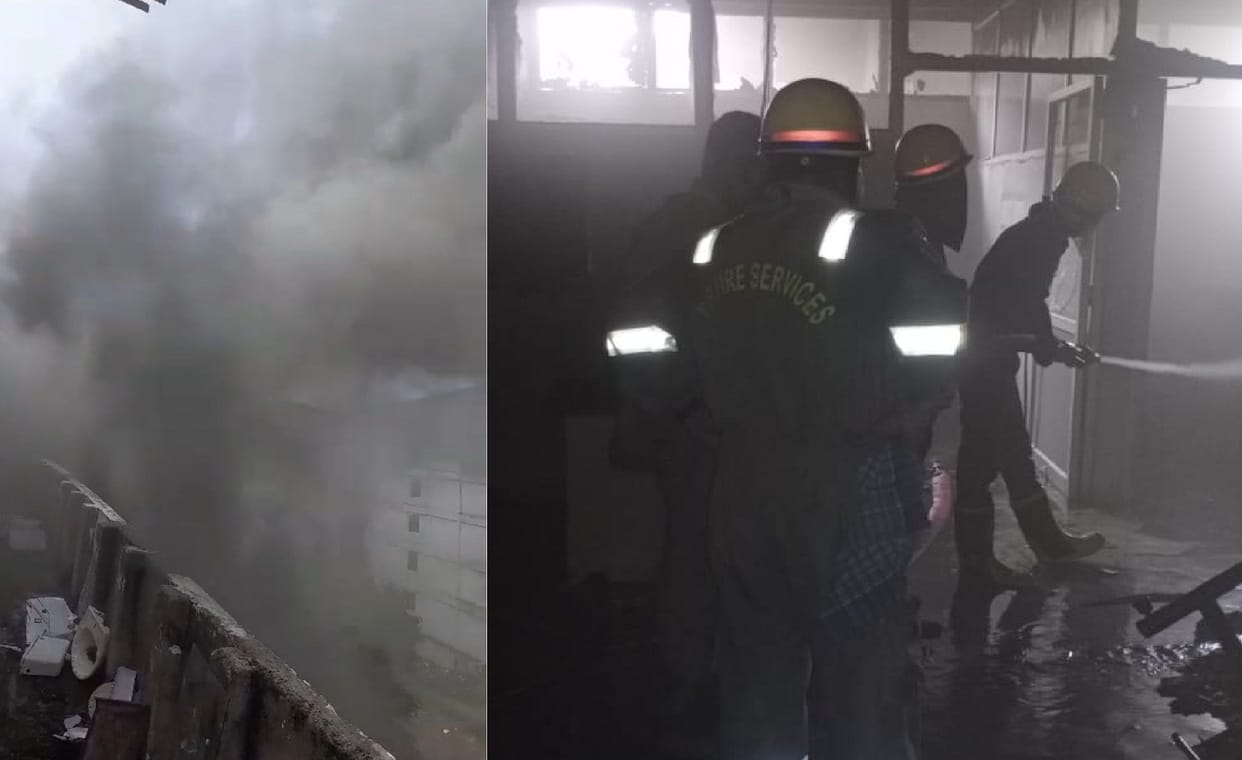 Fire in Rama Medical College, smoke all around, woman sent to another hospital dead