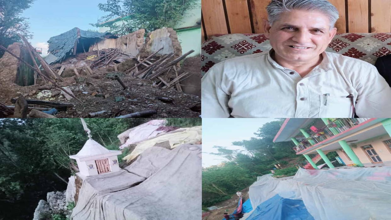 Houses became unsafe due to landslide in Spinni Basti, rules should be changed to compensate for the loss.
