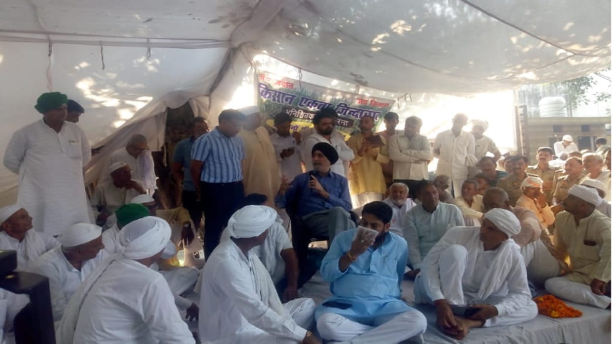 VM Singh reprimanded DCO and targeted BJP and Opposition, said farmers should fight unitedly