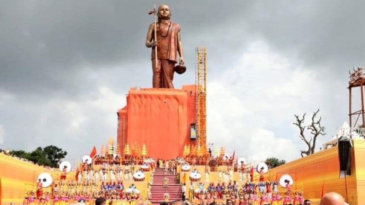 ekatmdham Adiguru Shankaracharya Statue in omkareshwar is a great achievement of the cultural world