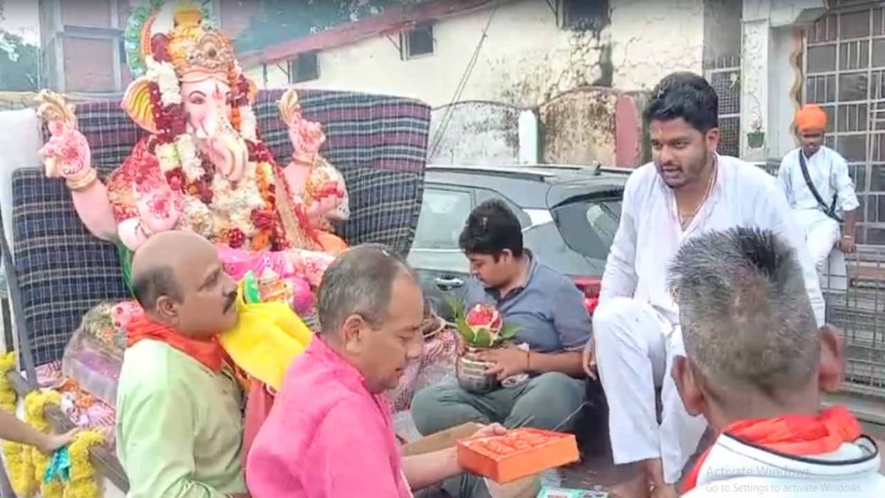 Idol immersion procession of Lord Shri Ganesha started in Nahan, festival lasted for four days