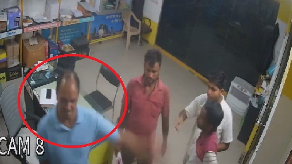 SDM slaps cement businessman in Bilsi Badaun incident captured in CCTV