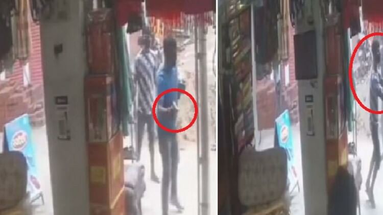 तीन मिनट के तांडव का वीडियो: पिता-पुत्र पर ताबड़तोड़ फायरिंग, मूकदर्शक बने रहे लोग, घटना सीसीटीवी में कैद