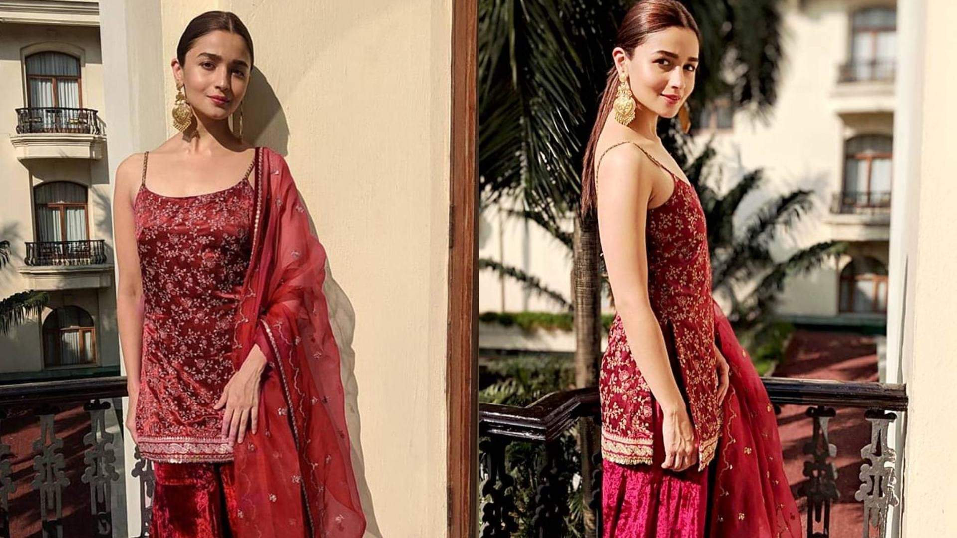 Karwa Chauth 2023 red colour trendy outfit for Karwa Chauth