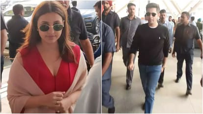 Parineeti-raghav Wedding:आ गई परी-राघव के विवाह की शुभ घड़ी, दोनों उदयपुर रवाना - Parineeti Chopra Raghav Chadha Wedding: Couple Spotted At Delhi Airport Leaving For Udaipur Know Details - Entertainment News: Amar