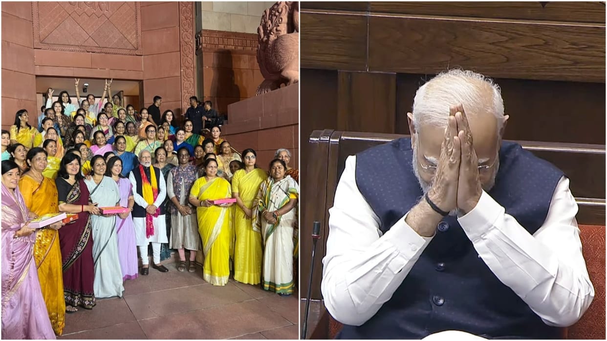 Women Reservation Bill women MPs thanked PM Modi Nari Shakti Vandan Adhiniyam