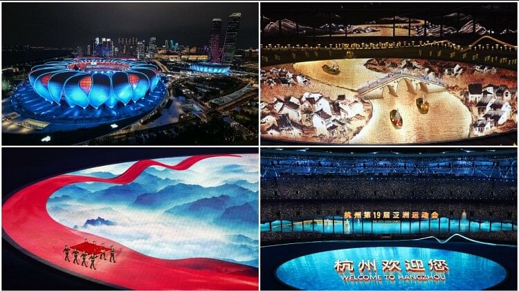 एशियाई खेलों का रंगारंग आगाज
