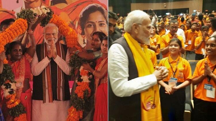 पीएम मोदी का वाराणसी दौरा: मातृशक्ति ने पुष्प वर्षा से किया स्वागत, स्टेडियम के शिलान्यास में दिखे पूर्व क्रिकेटर