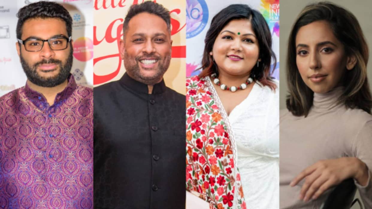 Indian origin filmmakers Pravesh Kumar Nathalia Syam Dr Parvinder Shergill launch new talk show in London