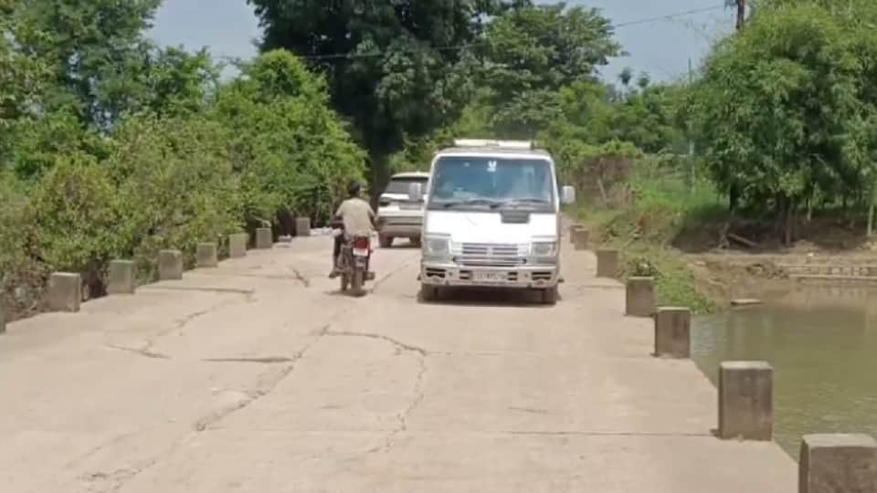 50 meter long bridge damaged in five years