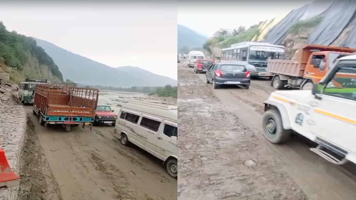 Kullu-Manali highway restored after two and a half months of disaster, double lane road prepared temporarily