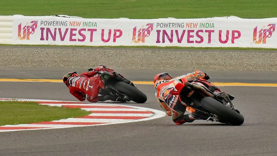 Watch Moto GP race by wearing earbuds the noise of roaring super bike can harm your ears