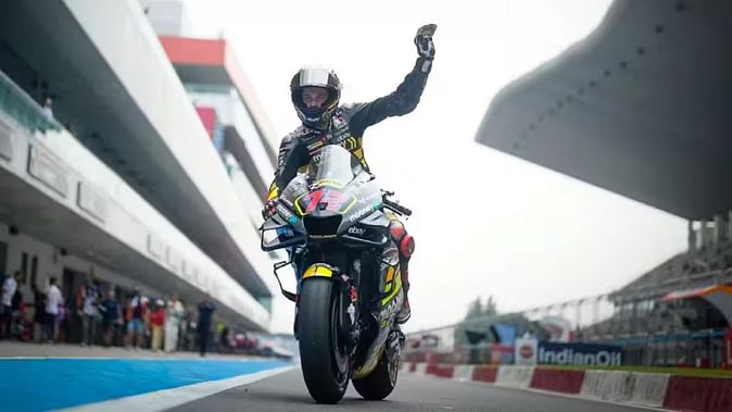 MotoGP India 2023: Marco Bezzecchi wins race as Francesco Bagnaia crashes out