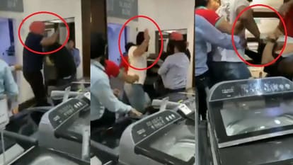 iPhone 15 की देरी नहीं हुई बर्दाश्त: वीडियो में एक के बाद ग्राहक ने मारे छह घूंसे, साथी कर्मचारी बचाते रहे जान Delhi Police has taken legal action against the customer who beat up Kamla Nagar employees.