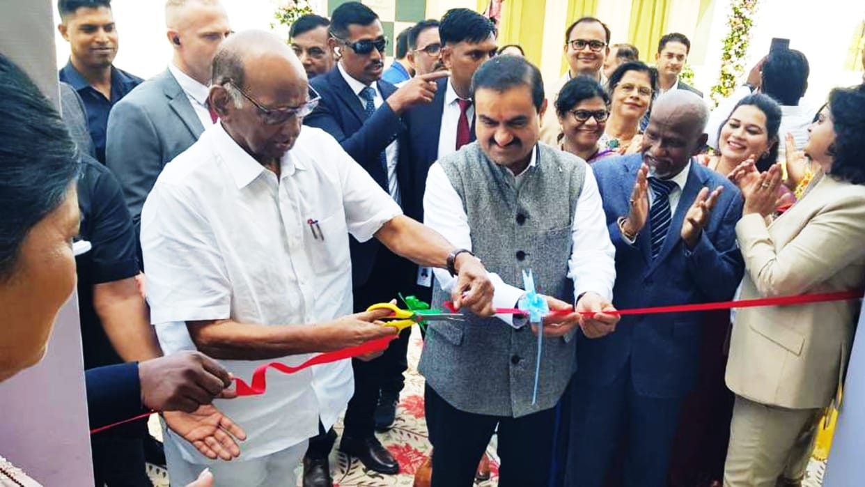 Maharashtra: Sharad Pawar inaugurated Gautam Adani's factory, met for the third time in six months
