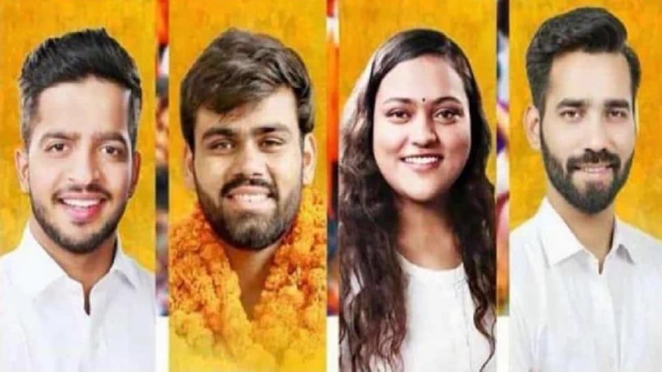 DUSU Election Result 2023 celebration after victory and winning candidates also gave process