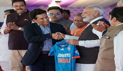क्रिकेट स्टेडियम का शिलान्यास: सचिन तेंदुलकर ने बनारस की यादों को किया साझा, लिखा- मैं बहुत भाग्यशाली Sachin Tendulkar Shares Post After Featuring in Varanasi International Cricket Stadium Foundation Stone