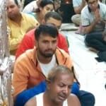 बाबा महाकाल के दर्शन करने पहुंचे क्रिकेटर जितेश शर्मा