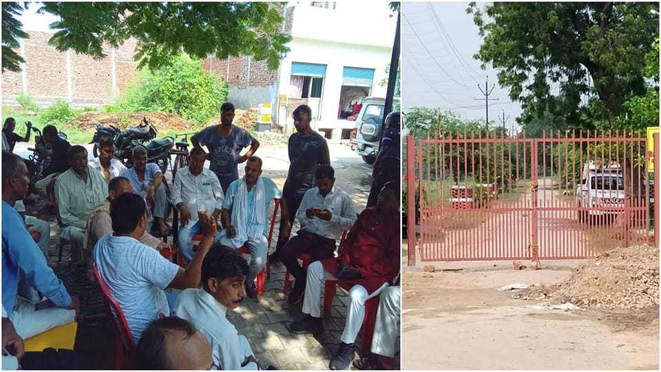 Panchayat started against satsangis took possession again Gates installed overnight