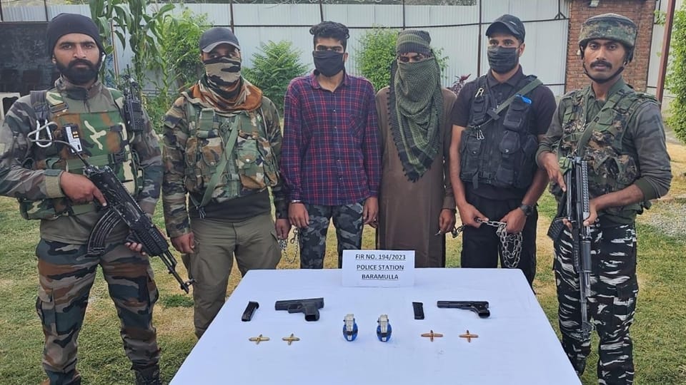 Two LeT militants arrested in Baramulla