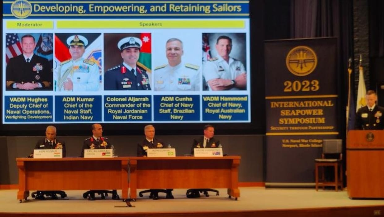 Indian navy chief r hari kumar usa visist participate in iss talks about expand cooperation in indo pacific