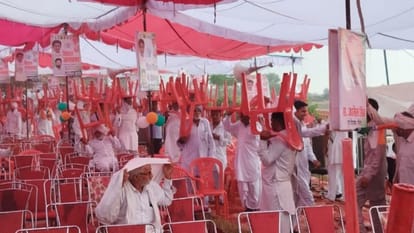 Rain disrupted public meeting of Deepender Hooda in Fatehabad.