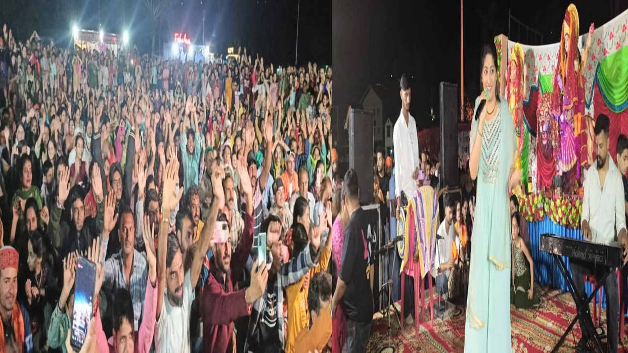 Manimahesh Seva Dal organized a vigil in the historical Chaugan of Chamba, also organized a Bhandara.