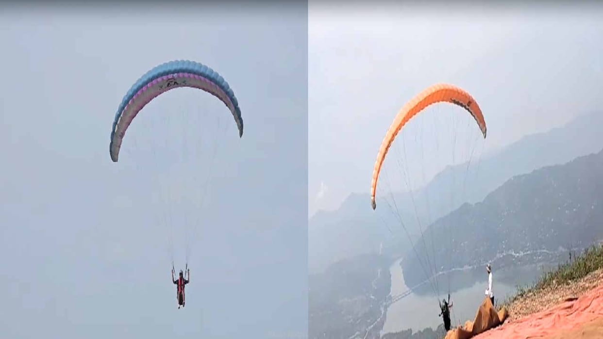 Paragliding: Paraglider pilots took training to deal with emergencies in the air in Bandla Dhar.