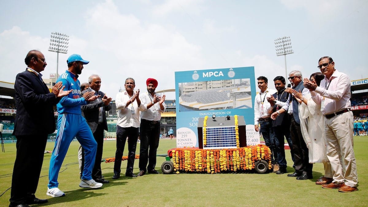 holkar stadium solar zero waste