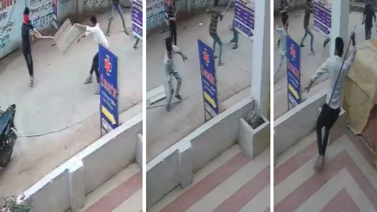 MP News: Batons used openly in Satna, medical store vandalized, shopkeepers pelted with batons