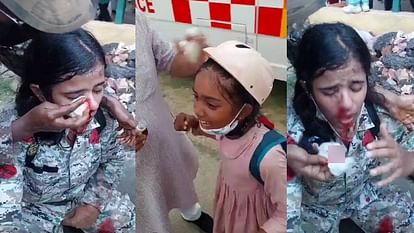 सत्संगियों का पुलिस पर हमला: बच्चों को आगे करके बनाया सुरक्षा कवच...और पीछे से बरसाते रहे पत्थर व लाठी-डंडे satsangis attacked police by pushing children forward In Agra many policemen were injured
