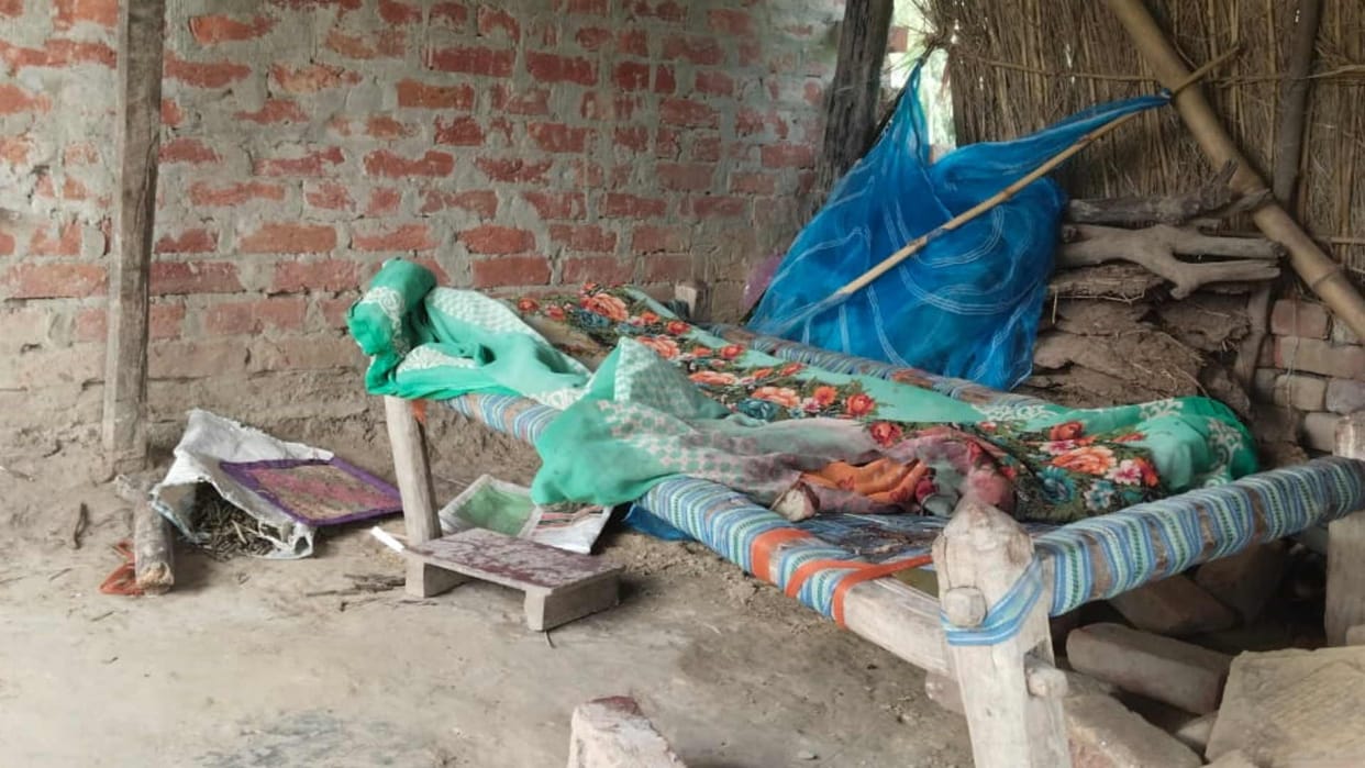 Sleeping old woman murdered by crushing her with a brick in Siddharthnagar