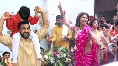 Ganesh Visarjan 2023 shilpa shetty full look for ganpati Visarjan