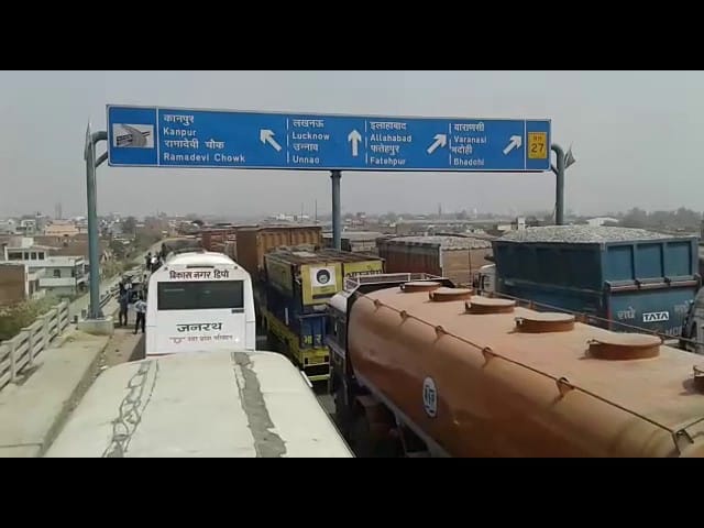 Kanpur-Lucknow will get relief from jam: heavy vehicles will be banned