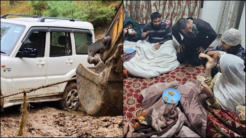 jammu kashmir: Eleven Stranded Family Members Rescued From Bungus Valley