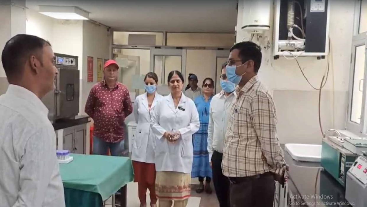 Kayakalp team did Surprise inspection of Chamba Medical College