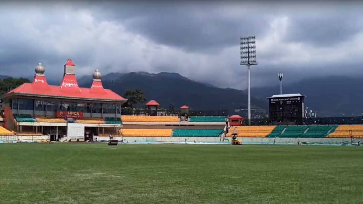 Preparations for Cricket World Cup in full swing at Dharamshala Cricket Stadium, Havan will be held in Indru N