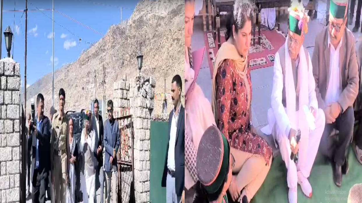 Governor Shiv Pratap Shukla reached Kinnaur on a three day tour of Kinnaur, inspected the leading posts of ITB