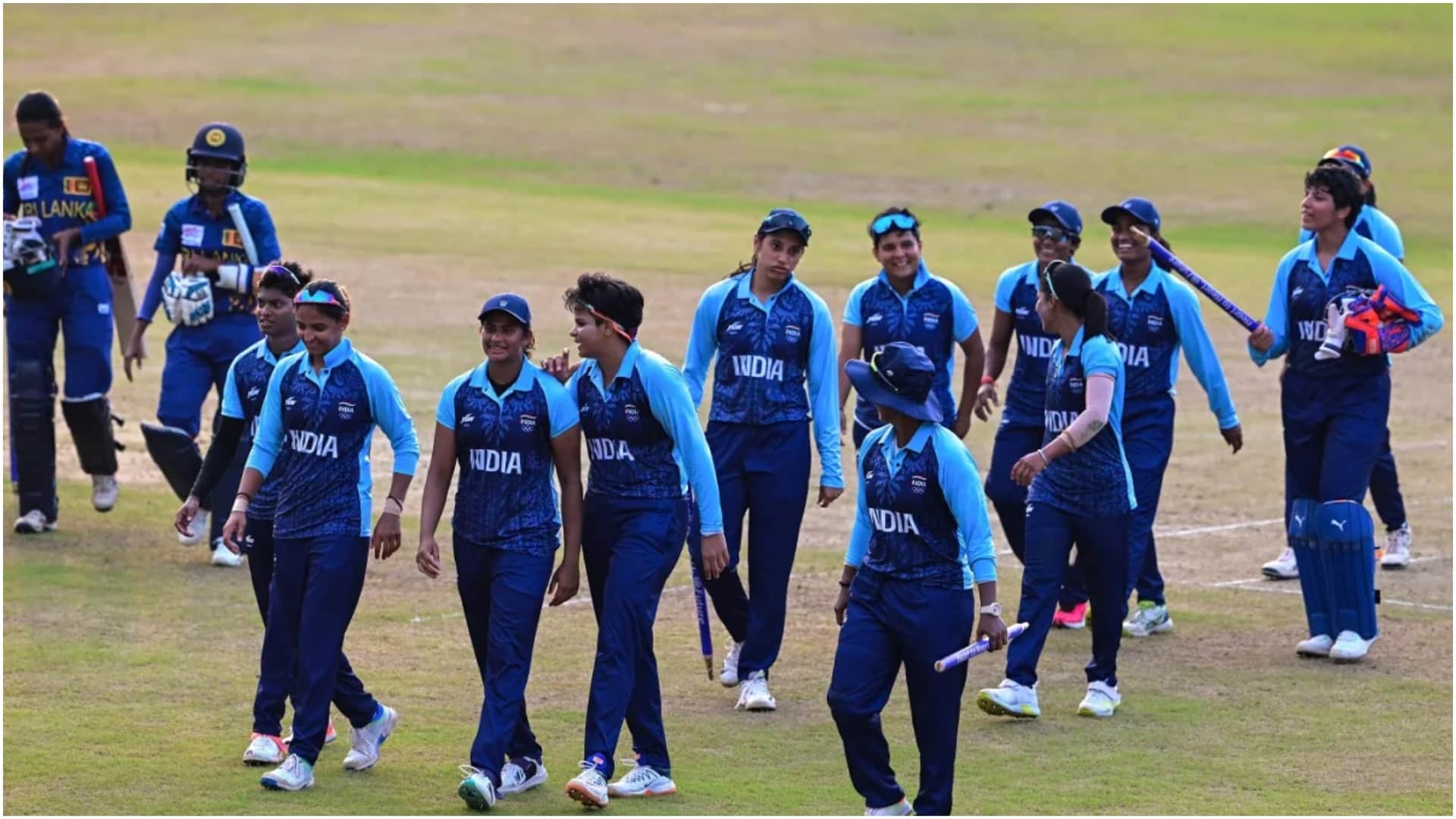 IND vs SL Asian Games Final: Indian womens cricket team won gold first time, Titas Sadhu, Smriti Jemimah Shine