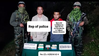 Mizoram: Assam Rifles seized heroin worth Rs 5 crore, four drug smugglers arrested mizoram assam rifles narcotics department arrest four people recovered five crore heroin
