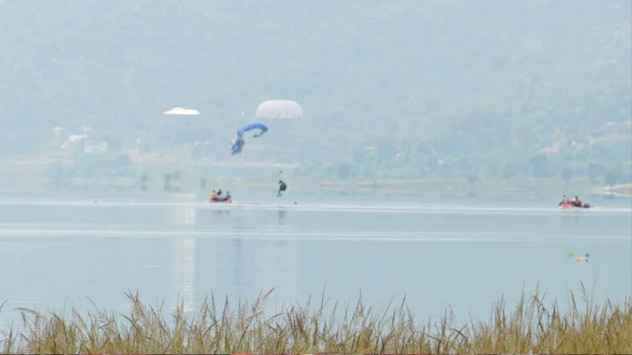 Trainee pilot landed in Gobind Sagar lake after performing stunts in the air
