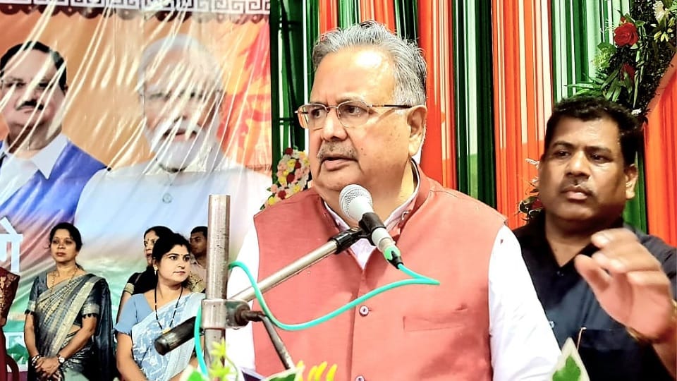 blaspur BJP Parivartan Yatra Union Ministers Nityanand Rai and Raman Singh taunted Baghel government