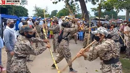 Satsangis Attack on Police in agra satsangis SPG to military wing ready