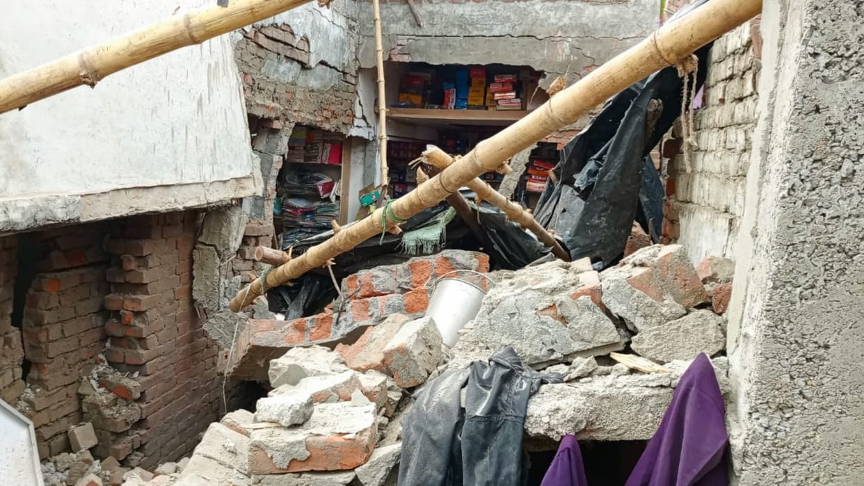A blast in a house in sadarpur thana kshetra in Sitapur.