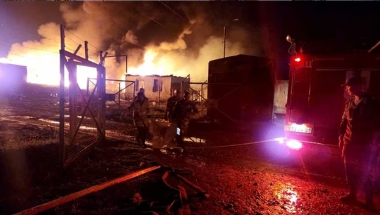 nagorno karabakh fuel depot blast killed twenty azerbaijan vs armenia