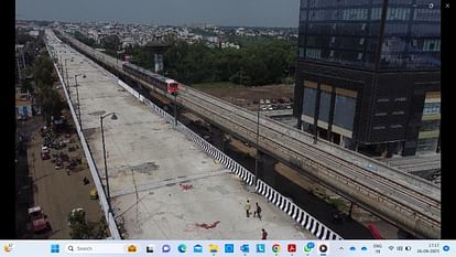 Bhopal News: Safety trial between Subhash Nagar and RKMP in Bhopal, metro ran at a speed of 10 to 15 km.