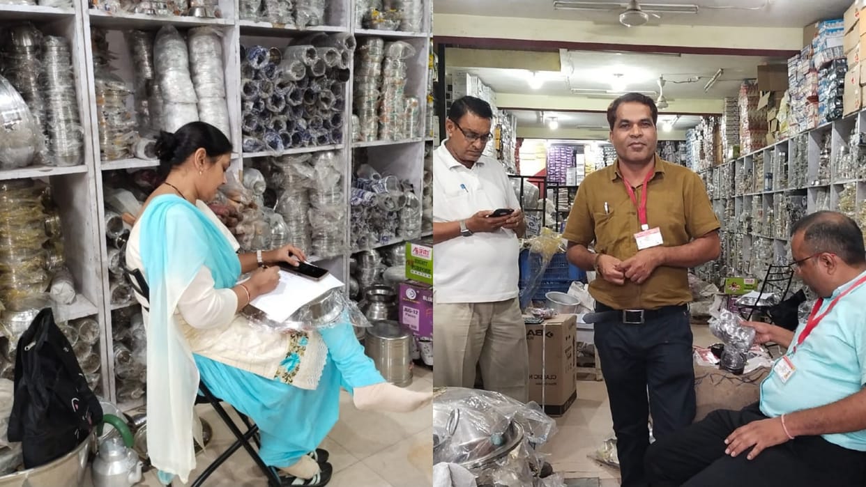 Katni News GST raid in shops and warehouses of three firms