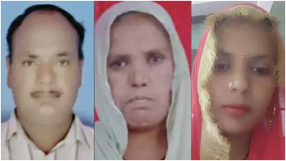 Pregnant daughter and parents die in accident tempo hits bike in Alwar