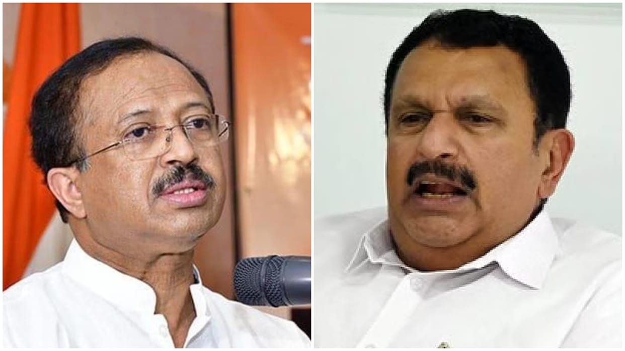 Vande Bharat Express union minister V Muraleedharan congress MP K Muraleedharan
