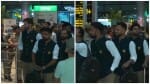 हैदराबाद एयरपोर्ट पर पाकिस्तानी टीम